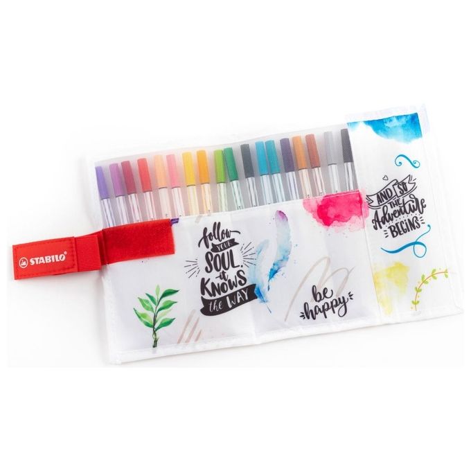 Stabilo Confezione 18 Pen 68 Brush Colori Assortiti