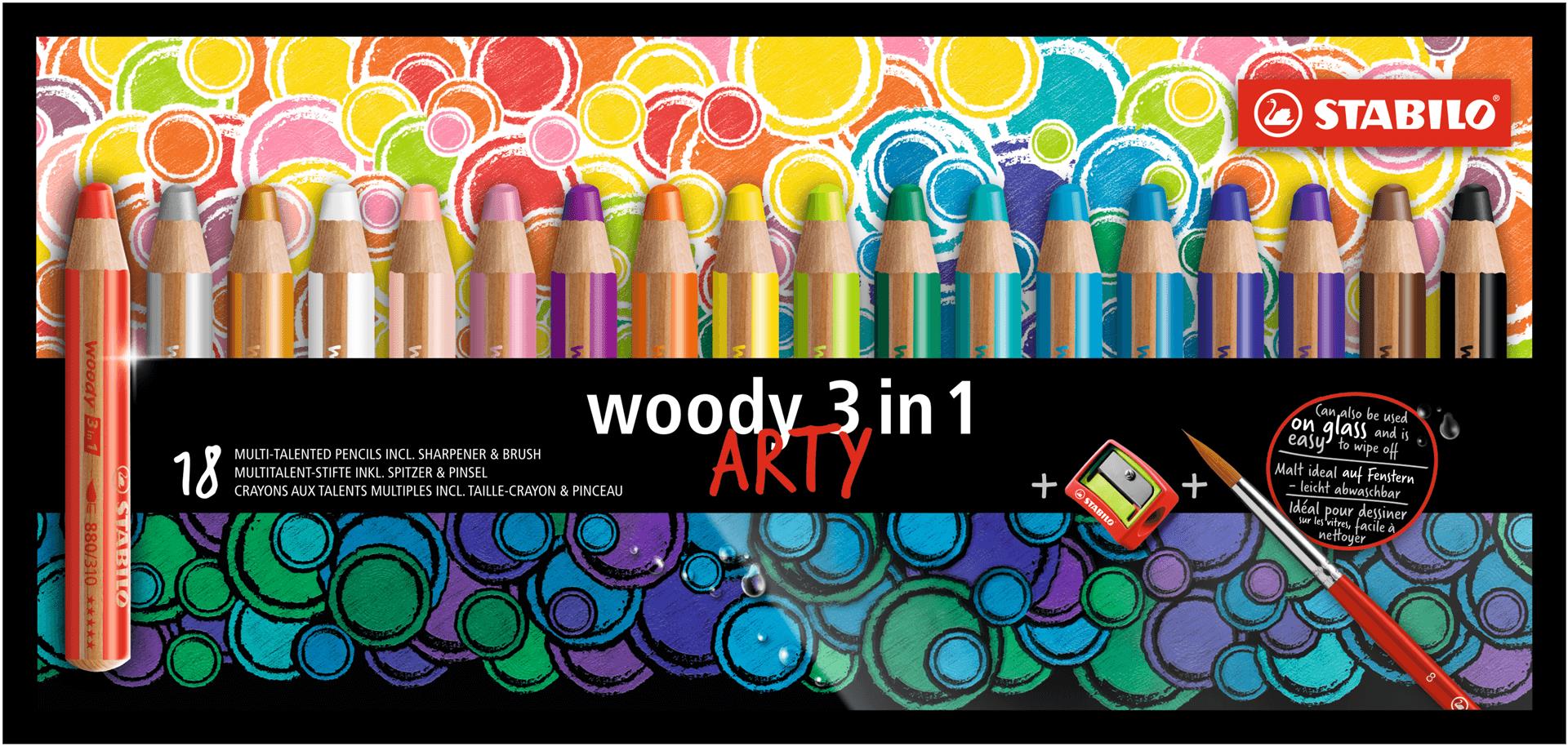 Matita colorata Multi-Funzione - STABILO woody 3 in 1 
