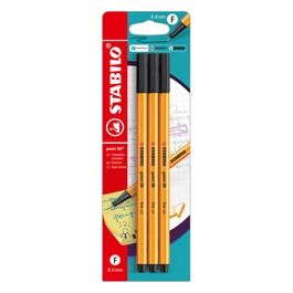 Fineliner - STABILO point 88 - Pack da 3 - Nero