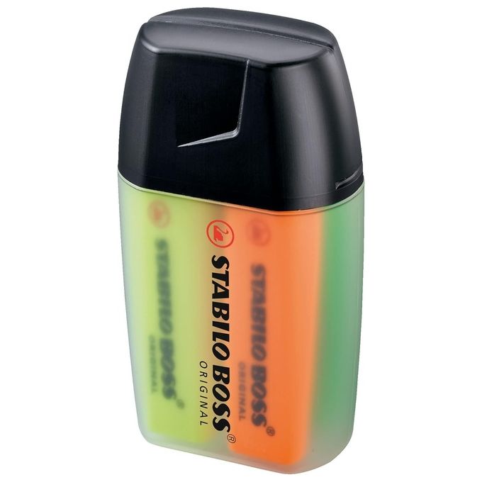 Evidenziatore - STABILO BOSS ORIGINAL - Big BOSS Box Astuccio da 4 - Colori assortiti