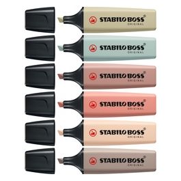 Stabilo Confezione 6 Evidenziatori Boss Original Nature Colors