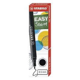 Cartuccia per Penna Roller ergonomica - STABILO EASYOriginal - Tratto M (0,5 mm) - Colore Nero