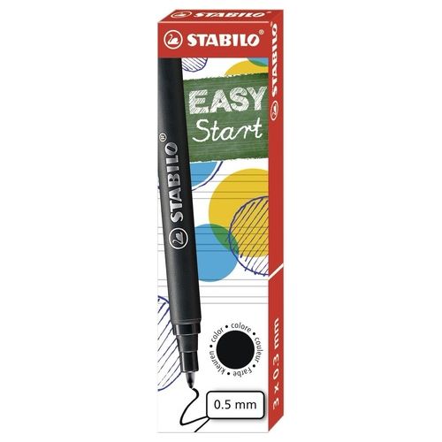 Cartuccia per Penna Roller ergonomica - STABILO EASYOriginal - Tratto M (0,5 mm) - Colore Nero