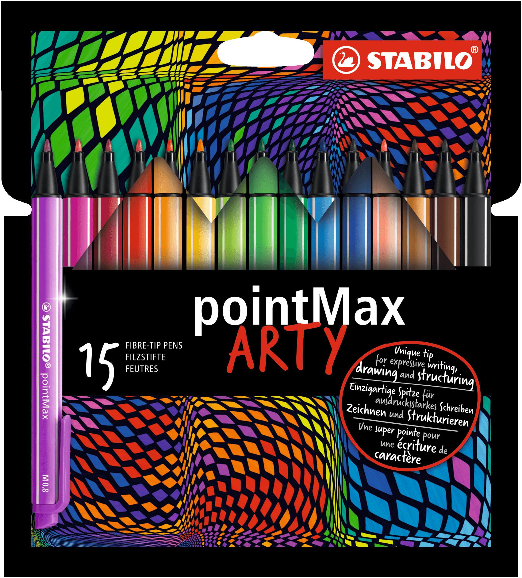 Fineliner Premium - STABILO pointMax - ARTY - Astuccio da