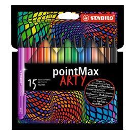 Fineliner Premium - STABILO pointMax - ARTY - Astuccio da 15 - Colori assortiti