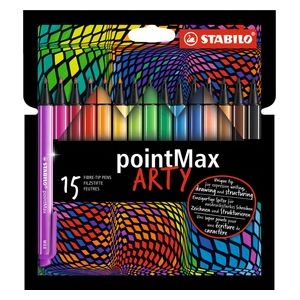 Fineliner Premium - STABILO pointMax - Astuccio da 18 - Colori