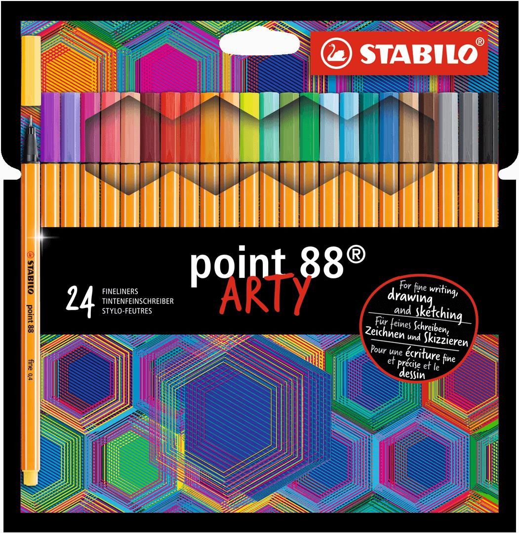 Penna Fineliner STABILO Point 88 Colorparade Astuccio da 20 colori assortiti