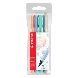 Fineliner Premium - pointMax - Astuccio da 4 Pastel - Colori assortiti