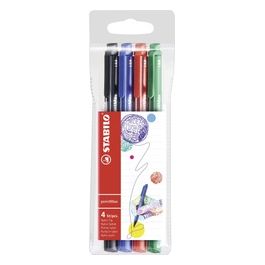 Fineliner Premium - pointMax - Astuccio da 4 Office - Colori assortiti