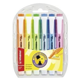 Evidenziatore - STABILO swing cool - Box da 6 - Colori assortiti