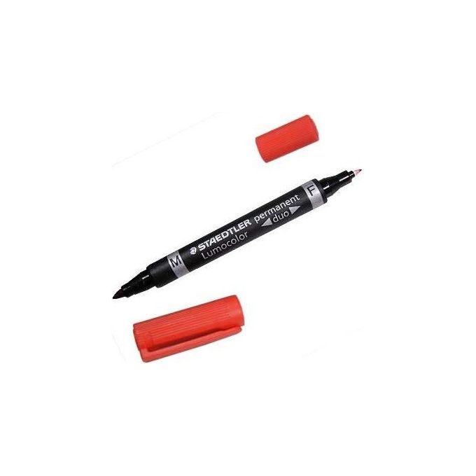 Staedtler Confezione 10 marcatori Lumocolor duo Rosso