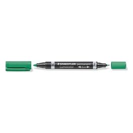 Staedtler Confezione 10 Marcatori Lumocolor Duo Verde