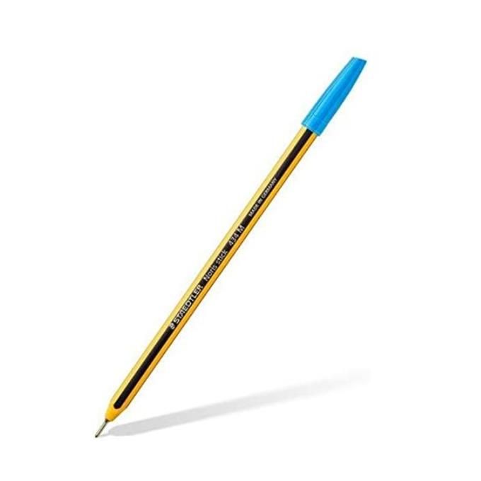 Staedtler Confezione 10 Penne a Sfera Noris Stick Azzurro