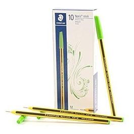 Staedtler Confezione 10 Penne a Sfera Noris Stick Verde