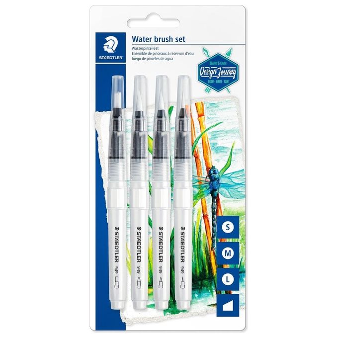 Staedtler Set 4 Pennelli con Punte Diverse