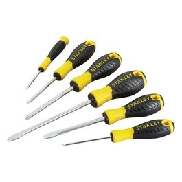 Assortimento Giraviti Essential in Acciaio cr-v  Manico tpr 3 Taglio + 3 Croce