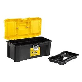 Cassetta Porta Attrezzi Essential con Organizer Nero
