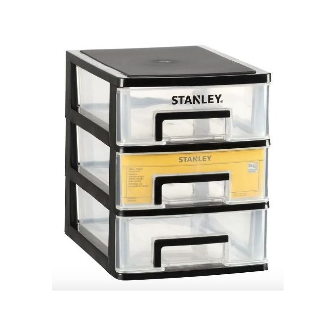 Stanley Porta Minuteria Essential Large 3 Cassetti Nero