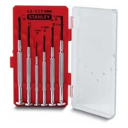 Stanley Set 6 Pz.Cacciavite Precisione Taglio A Croce	