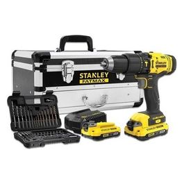 SFMCD711D2F Trapano Percussione a Batteria Fatmax Set con Accessori