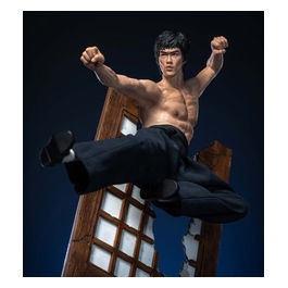 Star Ace Toys Ltd., Bruce Lee Statua in Resina, Flying-Kick, 32 cm, Cinema