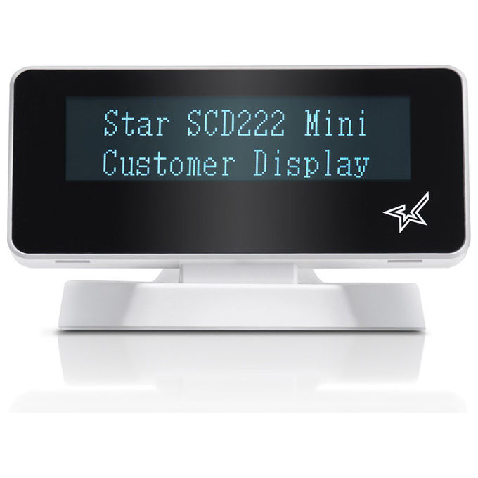 Star Micronics SCD222U, Display Cliente VFD, USB 2.0, 20 Cifre, Bianco