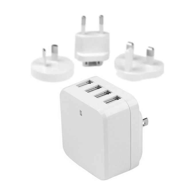 Startech 4 port usb Travel wall Charger 34w-68a-110v-220v-white