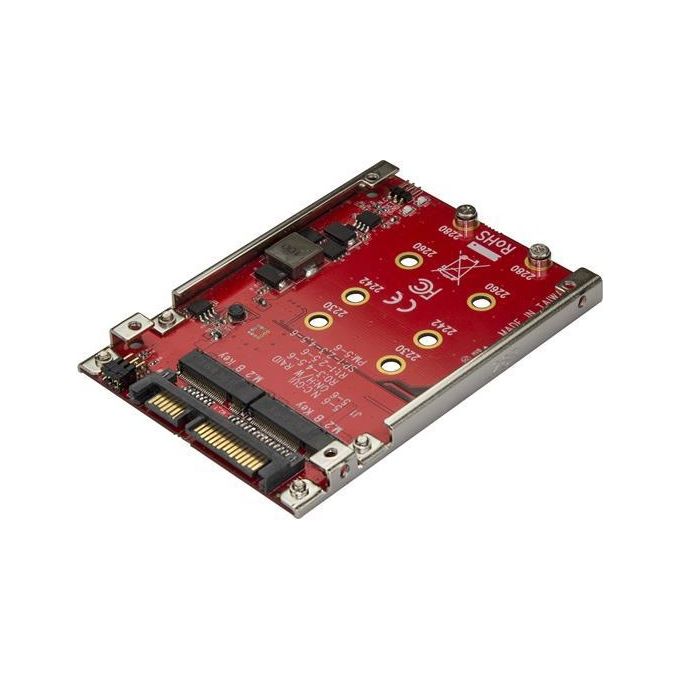 Startech Adattatore per 2 Ssd M.2 a Sata per Alloggio da 2,5'' Raid