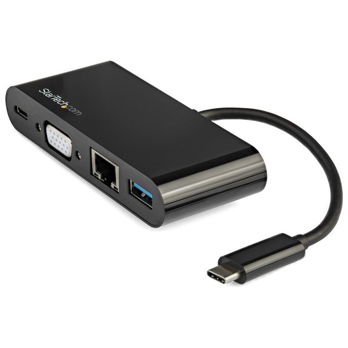 Startech Adattatore Multiporta Usb-C a Vga Power Delivery 60W Usb 3.0 Gbe