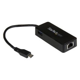 Startech adattatore di rete usb-c a rj45 gigabit ethernet con porta usb-a supplementare - usb 3.1 gen 1 - (5 gb/s)