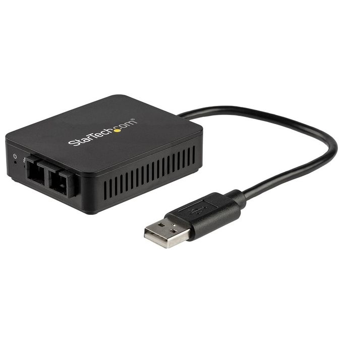Startech Adattatore di Rete Usb 2.0 a Fibre Ottiche Convertitore SFP con Slot Aperto 2km