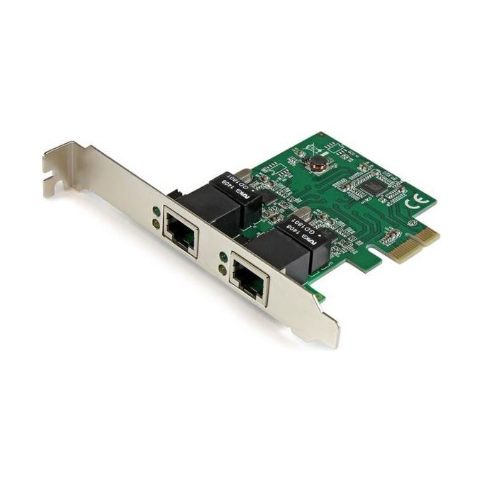 StarTech Adattatore Scheda di Rete Ethernet Gigabit PCI express PCIe NIC a 2 porte RJ45 da 1 Gbps