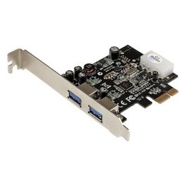 StarTech Adattatore scheda SuperSpeed USB 3.0 con 2 porte PCI Express (PCIe) con UASP - Alimentazione LP4