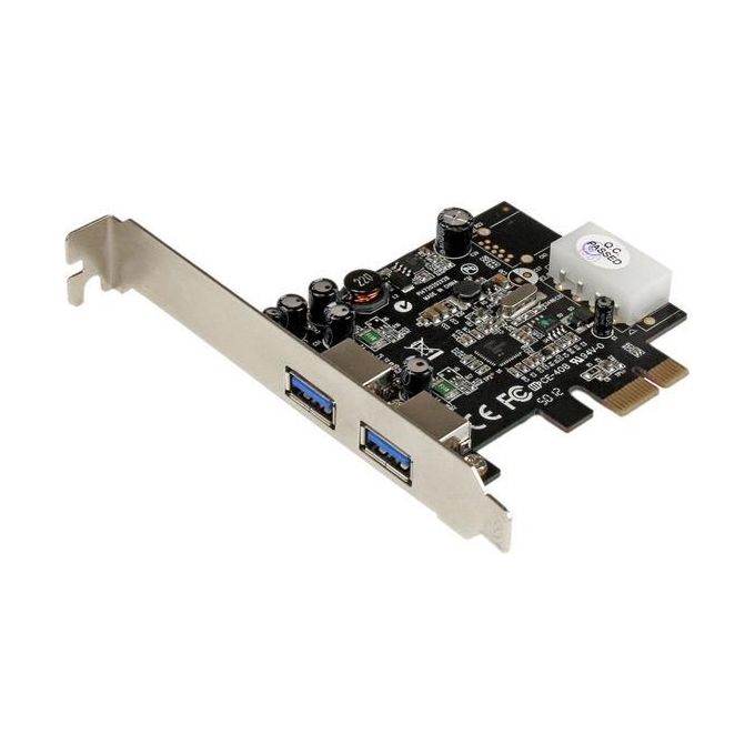 StarTech Adattatore scheda SuperSpeed USB 3.0 con 2 porte PCI Express (PCIe) con UASP - Alimentazione LP4