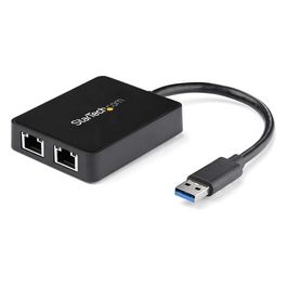 StarTech Adattatore USB 3.0 a doppia porta Ethernet Gigabit NIC con porta USB