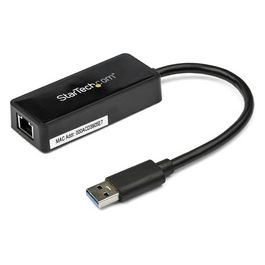 StarTech Adattatore USB 3.0 a Ethernet Gigabit NIC con porta USB - Nero