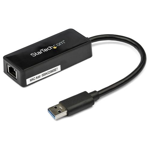 StarTech Adattatore USB 3.0 a Ethernet Gigabit NIC con porta USB - Nero