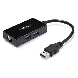 StarTech Adattatore Usb 3.0 a Ethernet Gigabit con Hub Usb a 2 Porte Incorporato