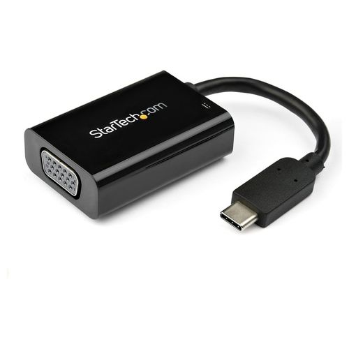 StarTech.com Adattatore video USB-C a VGA con Power Delivery - 60W - Nero