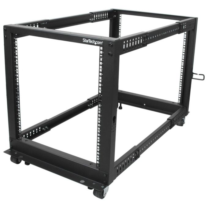 StarTech Armadio Server Rack con 4 staffe a Telaio Aperto 12U con profondita' regolabile