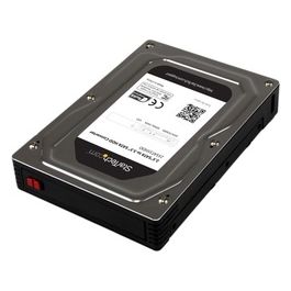 StarTech Box esterno adattatore per dischi rigidi SATA da 2,5” a 3,5 in alluminio con altezza massima SSD / HDD di 12,5 mm