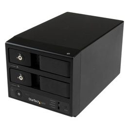 StarTech Box Esterno HDD per disco rigido SATA III 3.5'' USB 3.0 con UASP Enclosure Case Disco Rigido a doppio Bay con Hot Swap 6 Gbps