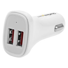 Startech Caricatore per auto usb a Dueporte24 w/4 8 aBianco