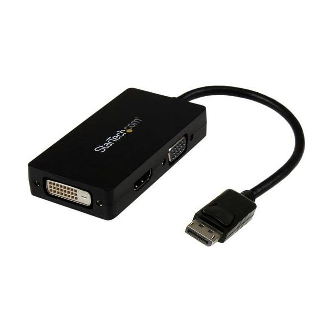 StarTech Cavo Adattatore 3 in 1 DisplayPort™ a VGA/DVI/HDMI - Convertitore DP a VGA HDMI DVI