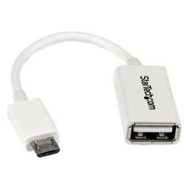StarTech Cavo Adattatore micro USB a USB femmina OTG da viaggio 12cm M/F - Bianco