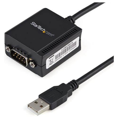 StarTech Cavo adattatore RS-232 USB FTDI a seriale 1 porta, con interfaccia COM