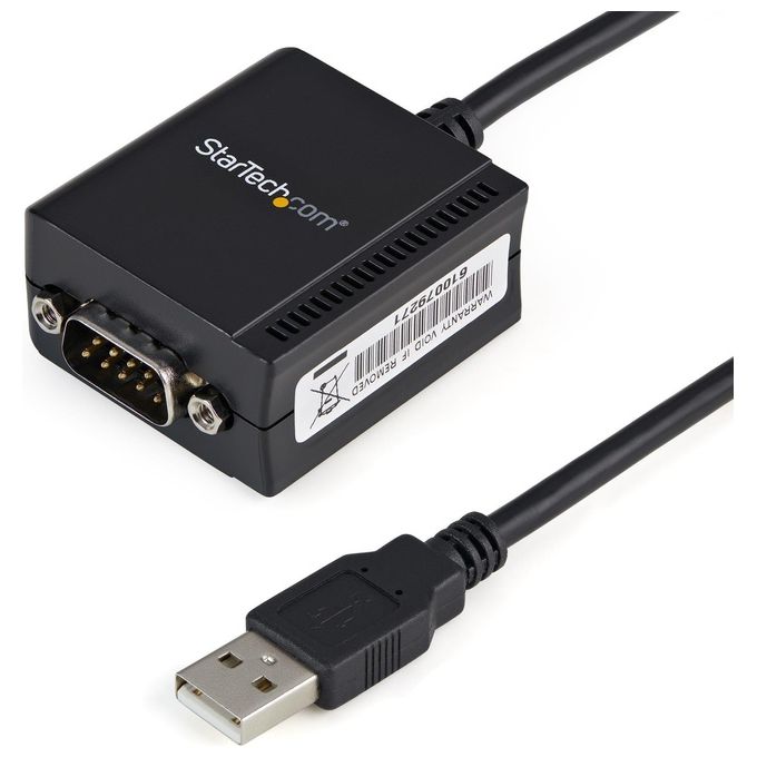 StarTech Cavo adattatore RS-232 USB FTDI a seriale 1 porta, con interfaccia COM