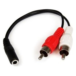 StarTech Cavo Audio Stereo Mini Jack Femmina da 3 5mm a 2 Rca Maschio