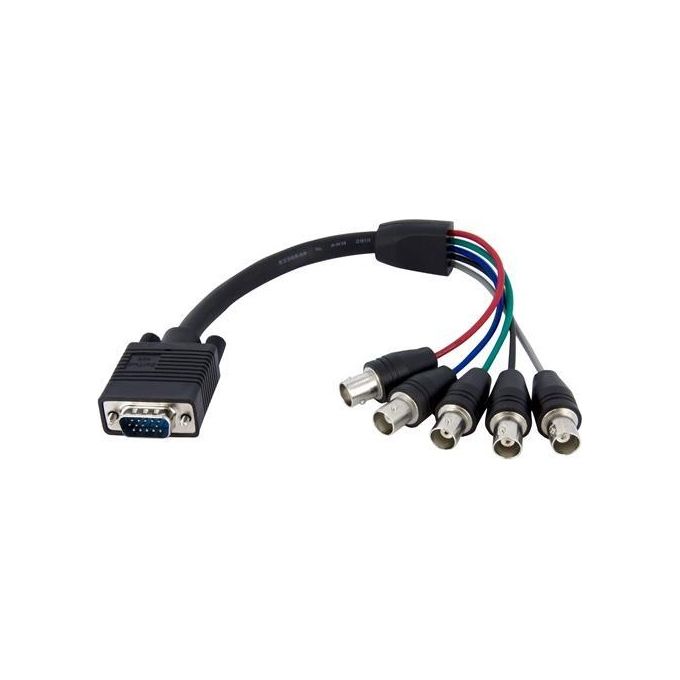 Startech Cavo coassiale per monitor HD15 VGA a 5 BNC RGBHV 30 cm - M-F