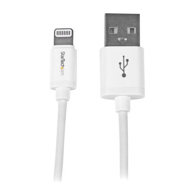 StarTech Cavo connettore lightning a 8 pin Apple® bianco a USB da 1m per iPhone / iPod / iPad